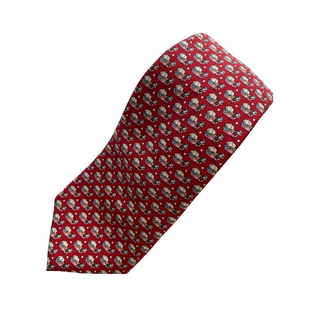 Vineyard Vines Tie Boy's Necktie Silk Red Whales 51 x 2-3/4 USA